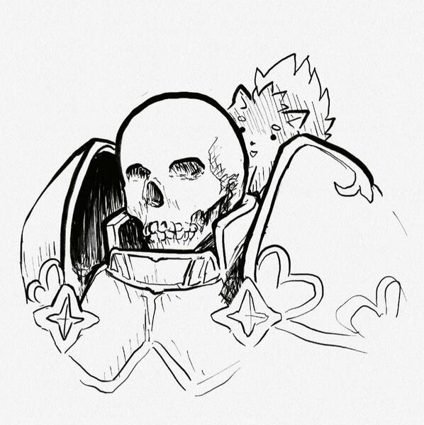 skeleton knight fanart