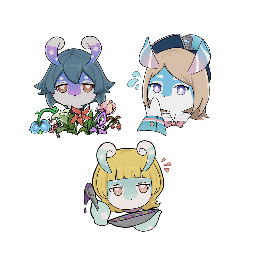 Stickers: Genshin Melusines