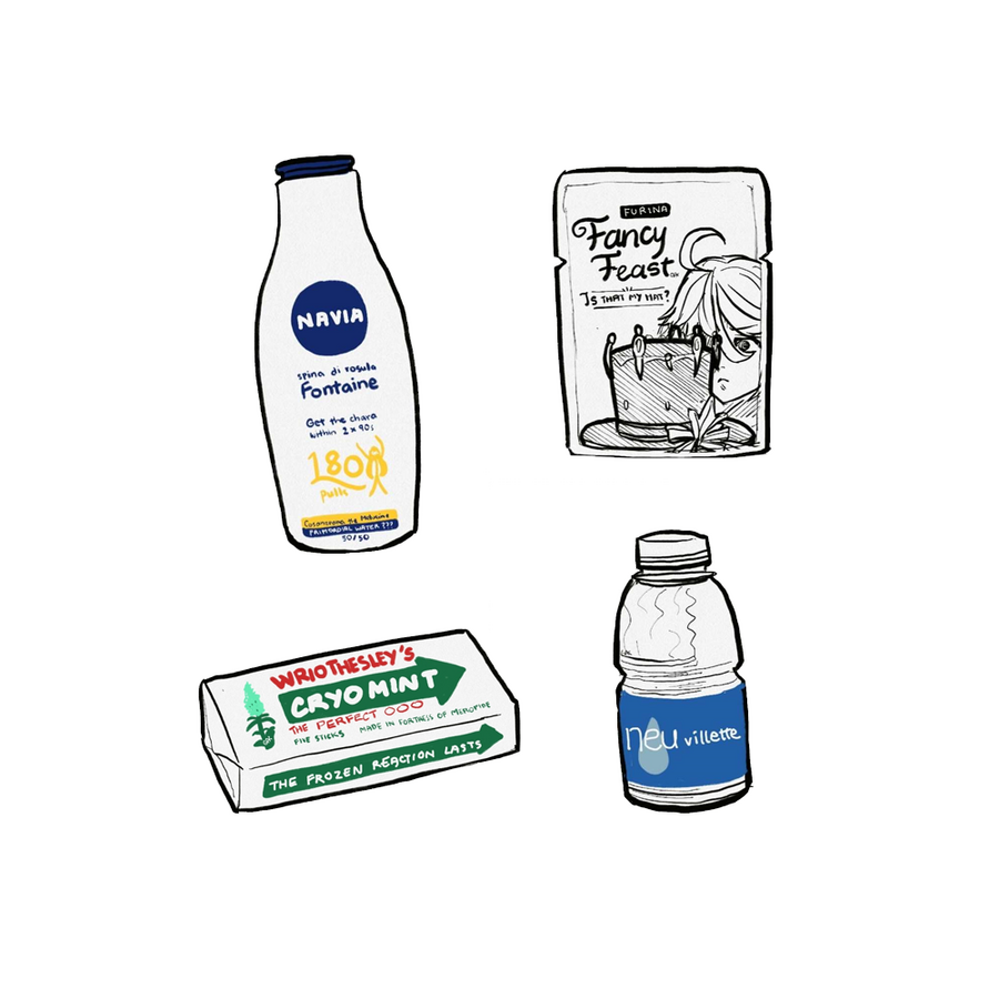 Stickers: Genshin Fontaine Products