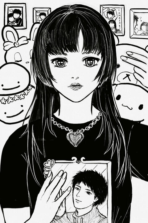 bust-up detailed B/W $30